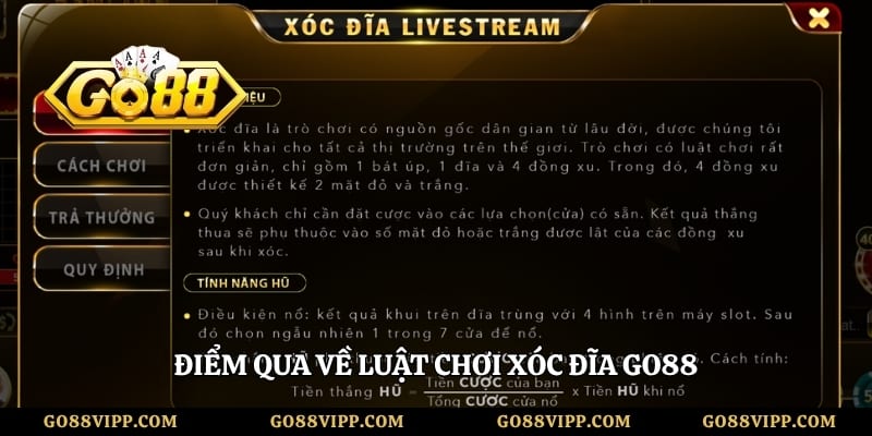 Điểm qua về luật chơi xóc đĩa Go88